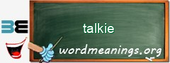 WordMeaning blackboard for talkie